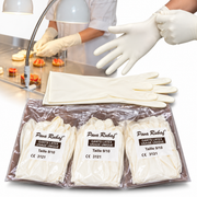 Gants en latex jetables pour préparation alimentaire

