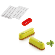 Silikomart - Moule Silicone 12 Mini Éclairs Caroline 83 x 23 mm 30 ml