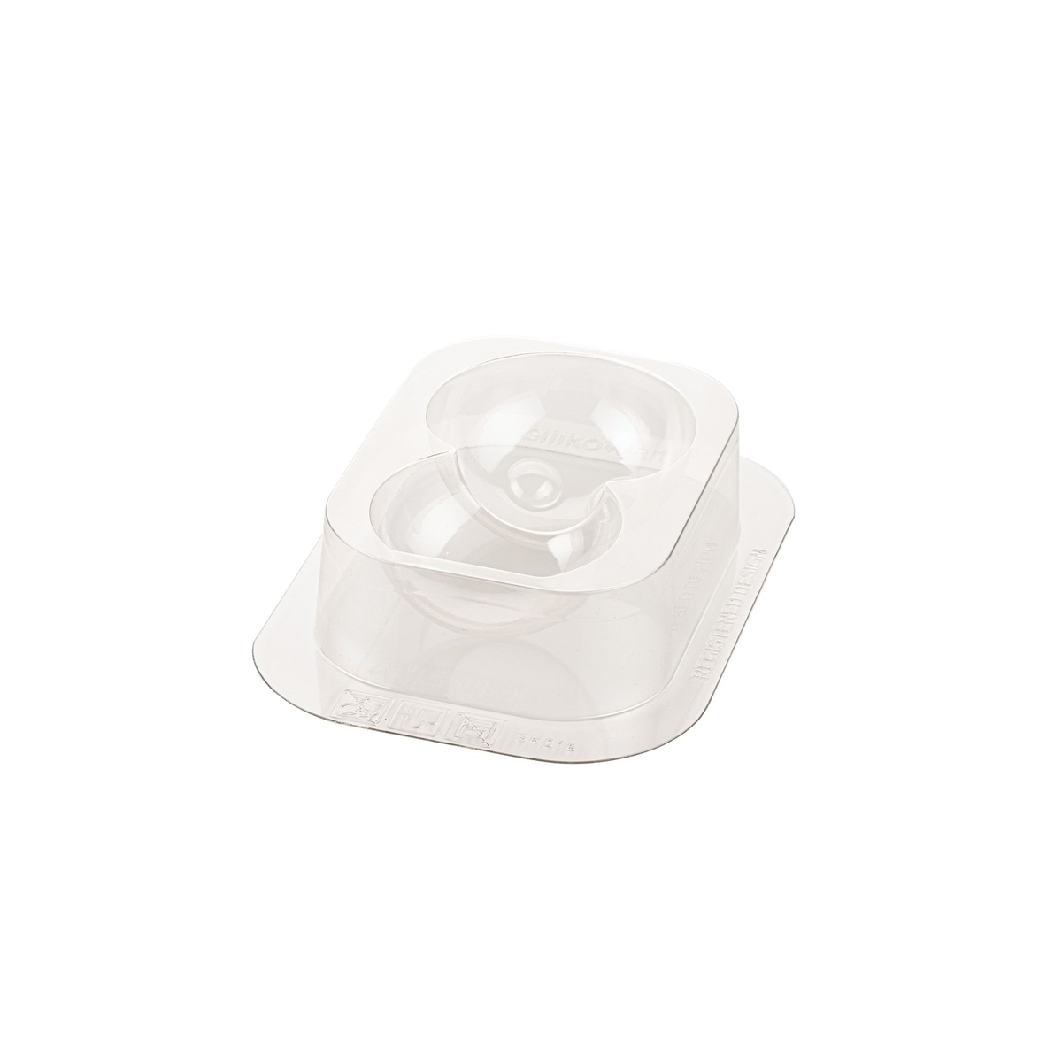 Moule chocolat 2 empreintes arrondies