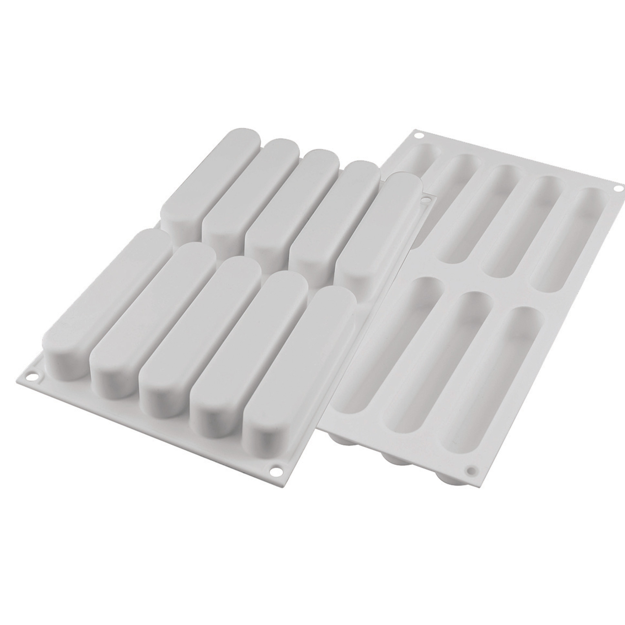 Silikomart - Moule Silicone 10 Fashion Éclairs 130 x 25 mm 80 ml
