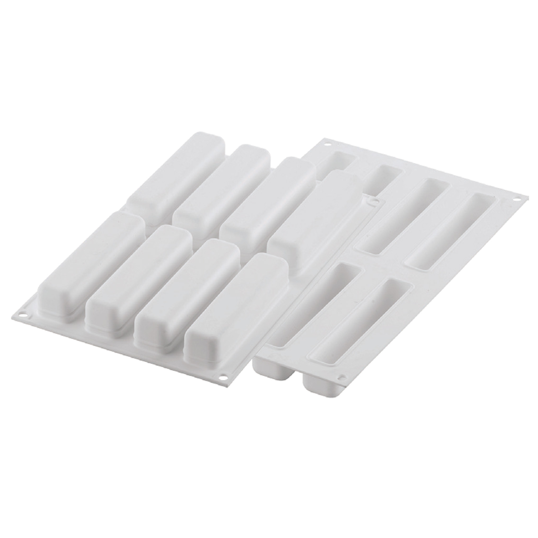 Silikomart - Moule Silicone 8 Stripe Éclairs 130 x 28 mm 95 ml