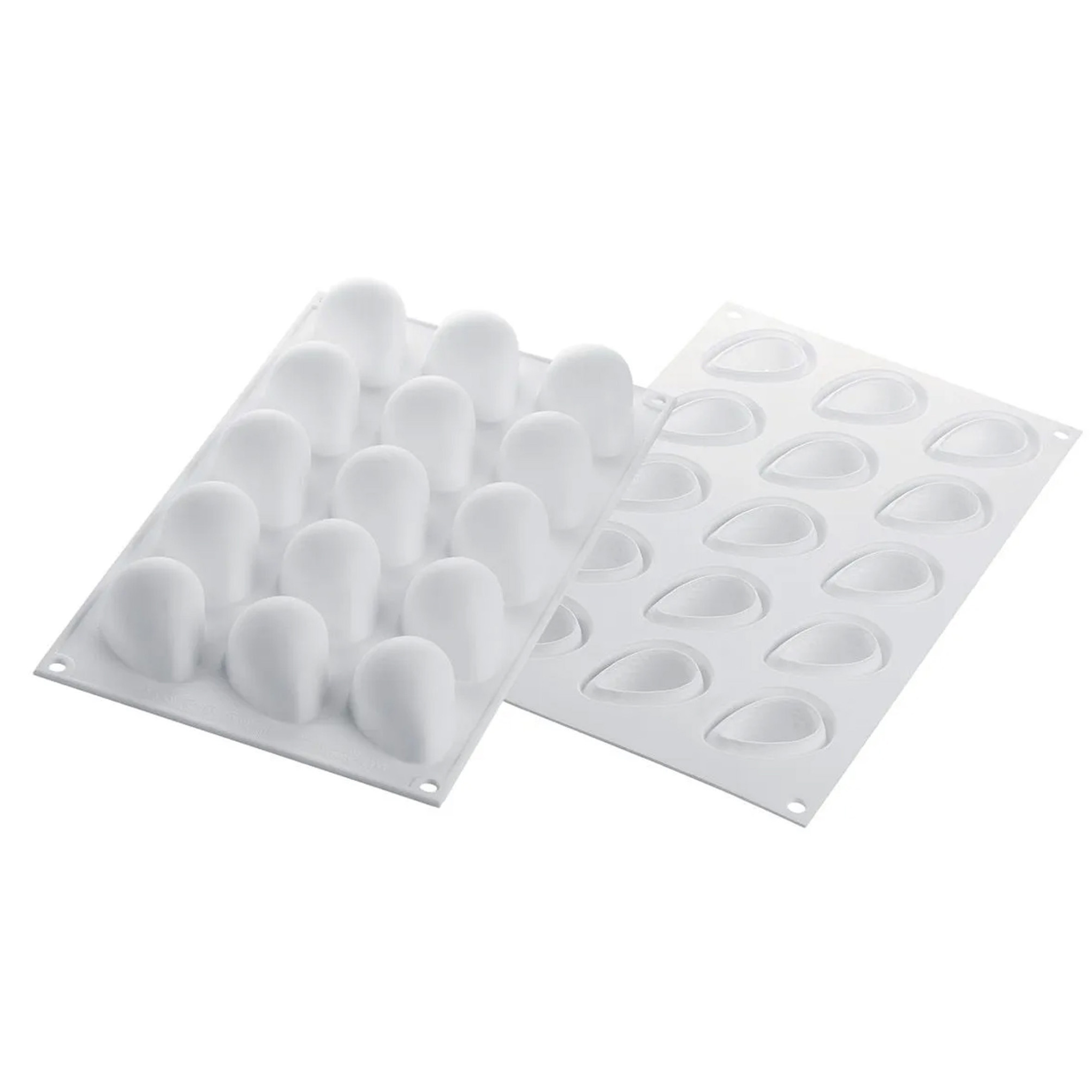 Silikomart - Moule Silicone 15 Mini Fraises 48 x 37 mm 30 ml