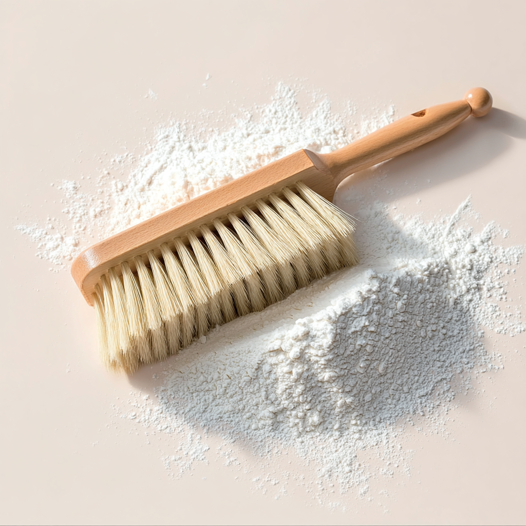 Brosse à farine en bois pour boulangerie et pâtisserie