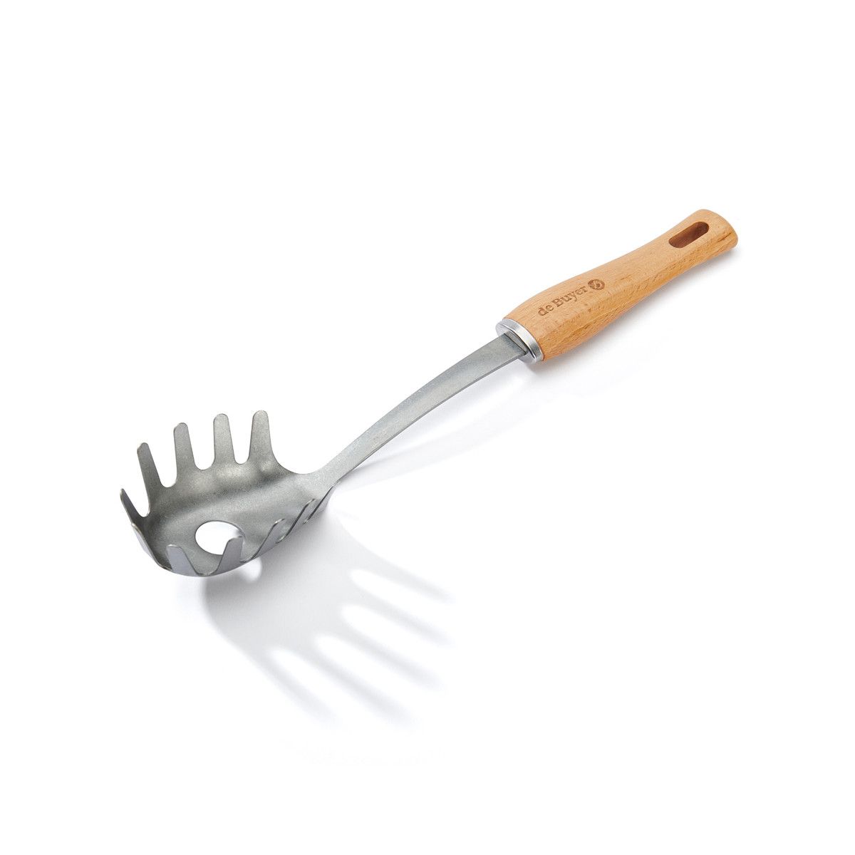 De Buyer - Cuillère à spaghetti inox et manche bois B Bois - 33 cm