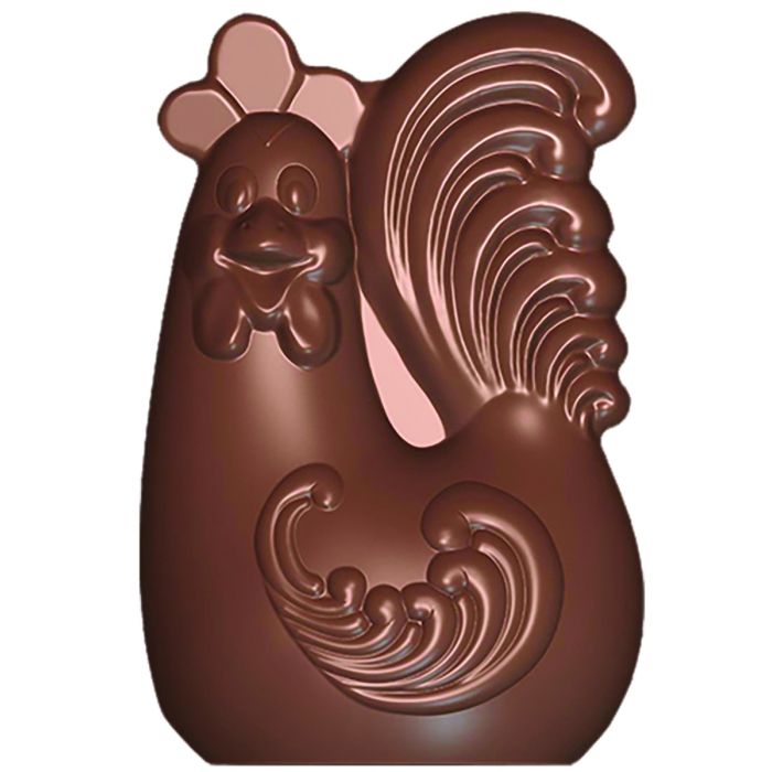 Moule pour chocolat coq élégant 120 mm x 80 mm - Appareil des Chefs