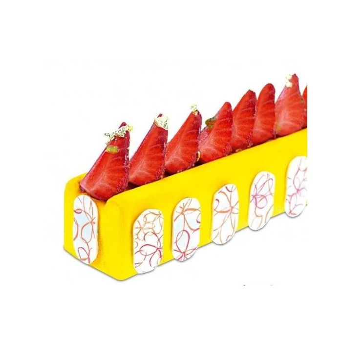 Moule à Bûche De Noël Zenker – Avec Insert Motif Flocon – Neuf