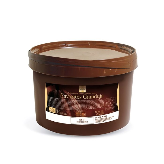 Favorite Gianduja - Chocolat Noir / Noisette 2.5 Kg - Cacao Barry