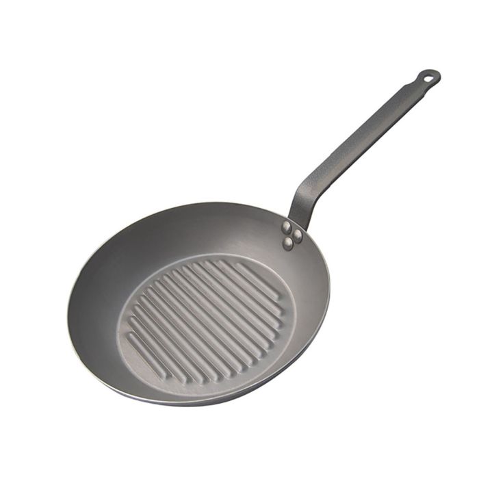 Poêle Grill ronde Ø 30 cm - Carbon Plus - De Buyer - Appareil des Chefs
