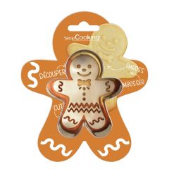 ScrapCooking Emporte-pièce et embosseur bois ginger