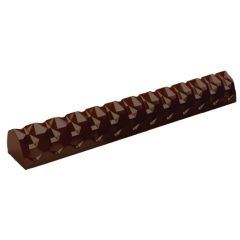 Moule à bûche Plastique Facettes 50,5 cm (x12)