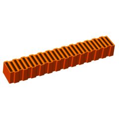 Moule à bûche Plastique Carrée Décalée 50 cm (x12)