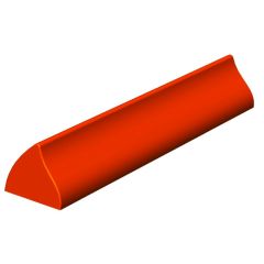 Moule à bûche Plastique Vague 50 cm (x12)