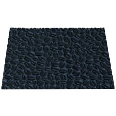 Tapis Décor Bûche Grains de Café Silicone