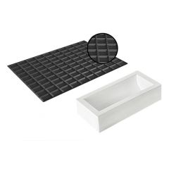 Kit Moule à Bûche et Tapis Décor  Chocolat
