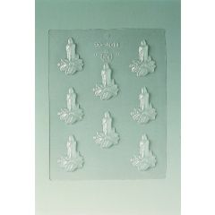 PLAQUE 8 BOUGIES DE NOEL pour chocolat