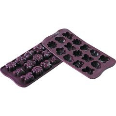 Moules Silicone pour chocolat 15 sujets Springlife Silikomart