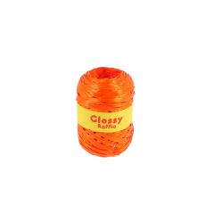 Raphia synthétique fluo 200 m - Orange