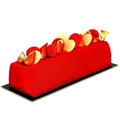 Moule Bûche de Noël Longue - Fond Plat - x12