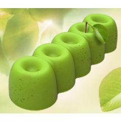 Moule Bûche de Noël Courte - Pomme - x6