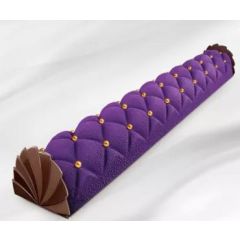 Moule Bûche de Noël Longue- Large Matelassé - x12