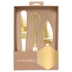 ScrapCooking - Coffret 3 ustensiles dorés