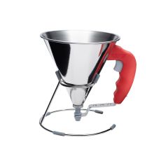 Entonnoir à piston avec pied 0,8 L. inox KWIK