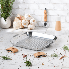 Gril carré inox Casteline - 30 cm