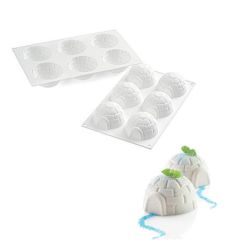 Moule Silicone 6 Igloos 115 ml Silikomart