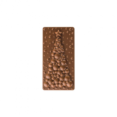 Pavoni - Moule Tablette Chocolat Sapin Bubble - 15,4 x 7,7 cm