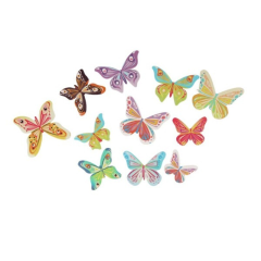 17 Papillons 3D en azyme  - Assortis