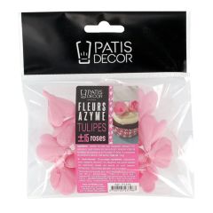 Tulipes en azyme x15 - Rose