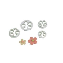 Mallard Ferrière - Jeu de 4 découpoirs fleurs - (Ø 30, 37, 42 et 49mm)