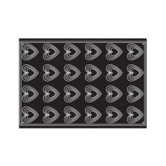 Pavoni - Plaque moule 24 Coeurs Love - 110ml