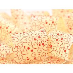 Mallard Ferrière - Sachet de 10 feuilles Coeurs Rouges - 340 x 265mm