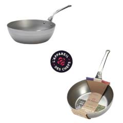 De Buyer - Sauteuse paysanne Mineral B PRO en acier - Ø au choix