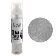PatisDecor - Spray de paillettes argentées - 8 g