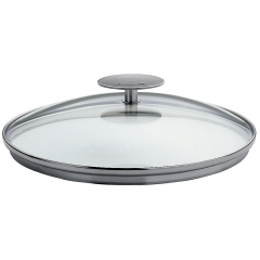 Couvercle en verre bombé Platine - Ø au choix
