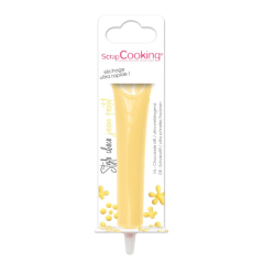 Stylo à décorer goût choco - Jaune pastel