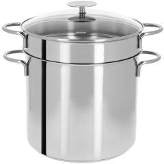 Ensemble Cuit Pâtes Mutine Fixe Inox - Ø 22 cm